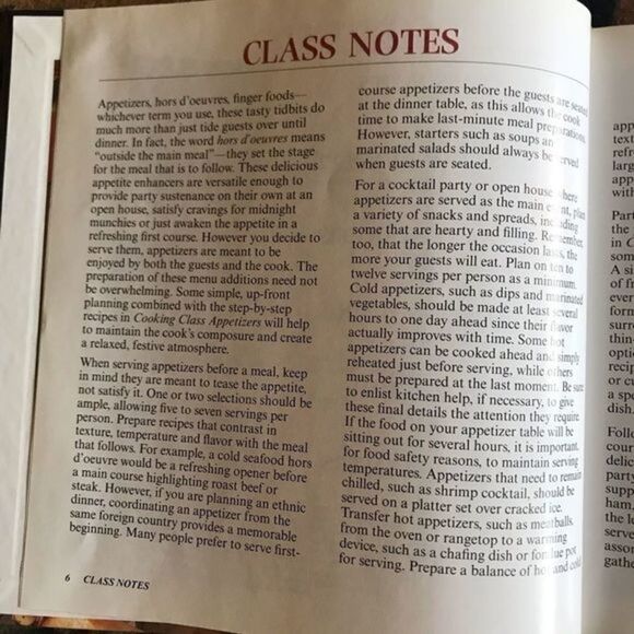 Vintage Cooking‎ Class Appetizers Cookbook 1993 - Picture 8 of 10